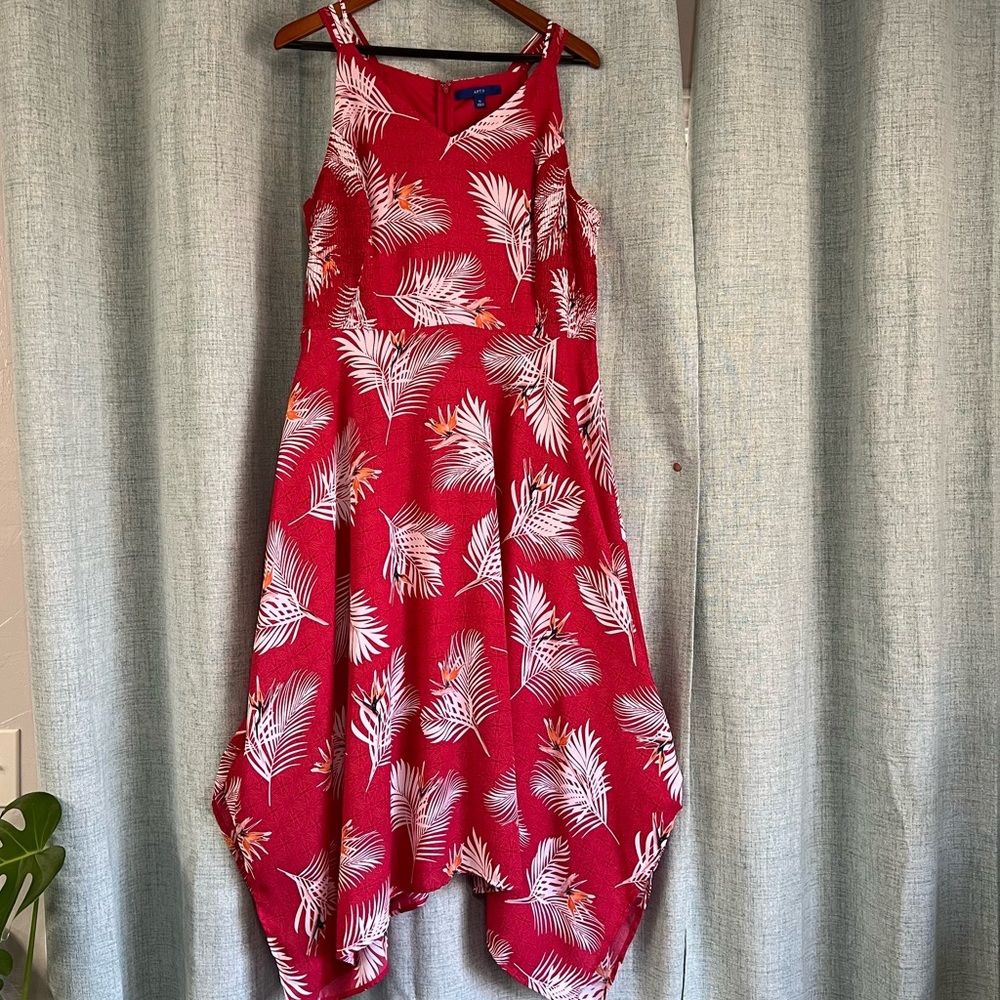 Apt. 9 Red and White High Low Sundress